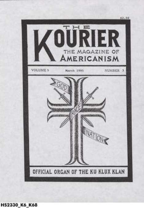 46.3_Kourier_1920's KKK standard magazine revived in 1992 in Rockville Indiana.jpg